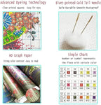 Joyhoor Stamped Cross Stitch Kits for Beginners, Needlepoint Kits for Adults, 11CT Counted Embroidery Kits-Hummingbirds Gather Honey 18x18 inchs