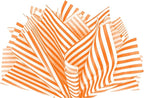 Flexicore Packaging Orange Pin Stripe Print Gift Wrap Tissue Paper Size: 15 Inch X 20 Inch | Count: 50 Sheets | Color: Orange Pin Stripe