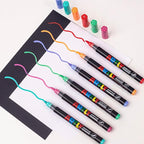 Acrylic Paint Markers, Acrylic Paint Pens, Fabric Markers for Textile, Rock, Glass, Wood, Paper, Ceramic, Canvas DIY Art Supplies Kit for Kids and Adults (12)