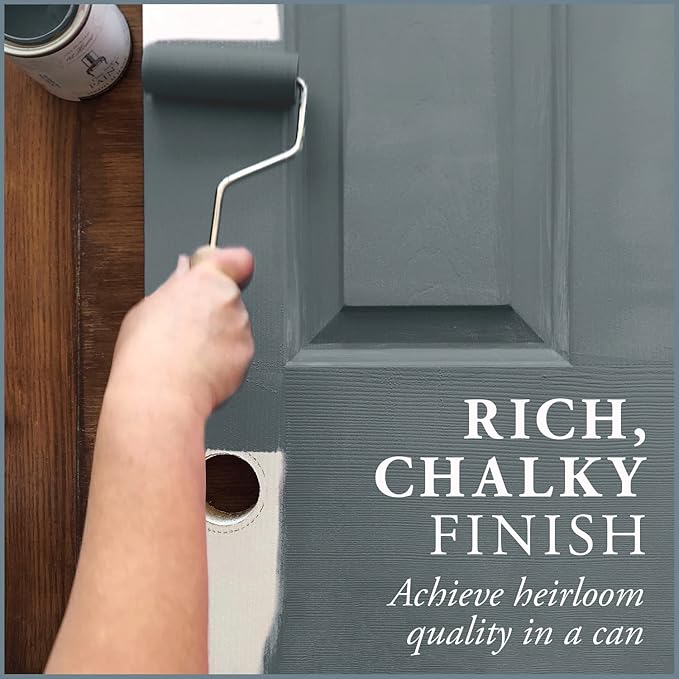 AMY HOWARD AT HOME Chalk-Based One Step Paint for Furniture, Cabinetry, Decor, Finish, and More | No Stripping, Sanding, or Priming | Medium Base | 32 Ounce | Geyer Gray