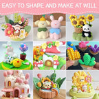 Ainiv Air Dry Clay Kit, 84 Colors DIY Model Magic Clay for Kids, Modeling Clay with 6 Sculpting Tools & 19 Mould, Ultra Light Arts and Crafts Kits for Boys Girls, Best Gifts for Kids