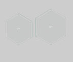 Hexagon Quilting Template Set - 5", 6", 7", 8" Sizes with 1/4" Seam Allowance - Durable Acrylic Templates for Quilting, Patchwork, Crafting, & Sewing Projects - Clear Templates for Accuracy