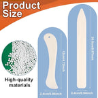20 PCS Bone Folder Tool, Plastic Bone Folder Crafts Scoring Folding Creasing Paper Crafting Scrapbooking Tool for Paper Leathercrafts Bookbinding and DIY Card Making Handmade(2 Styles)