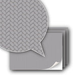 3 Sheets Self-Adhesive Decorative Film Paving Stones and Surfaces for Model Making in Scale 1:87 Scale H0 (UK: 3.5 mm Scale) (Concrete Paving Stones Herringbone)