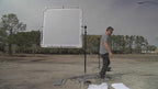 Glide Gear BFS 100 Butterfly Scrim – 4x4, 6x6, 8x8 Diffuser – 3 Nylon Silks, Quick-Setup Frame, C-Stand Clamps Included
