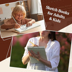 TKOOFN 5.5" x 8.5" Sketch Book, Pack of 10, 600 Sheet Top Spiral Bound Premium Sketchbook Drawing Pads(68lb/100gsm), Acid-Free Painting Paper for Adults Kids Artists Beginners
