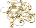 Leekayer #5 Gold Metallic Nylon Coil Zippers by The Yard Bulk 10 Yards Pink Zipper Tape with 25pcs Gold Ring Pull Sliders for DIY Sewing Tailor Craft Bag(Pink)