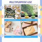500 Pcs Clear Gel Glue Dots, Double Sided Removable Adhesive Dots, Sticky Tack Mounting Putty for Balloons, Crafts, Photos, Home Decor, DIY Party Decorations
