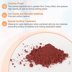HARFINGTON Iron Oxide Powder Concrete Pigment 500 Mesh 3.5oz (100g) Iron Oxide Grout Pigment for Pastel Tile Paint Concrete Cement, Brick Red