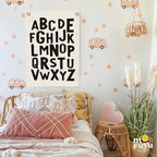 Toddler Room Decor,Alphabet Numbers Linen Canvas Banner,Classroom ABC Banner Wall Hanging Flag Decor for Preschool Kindergarten Toddler Playroom Nursery Classroom 18x25 Inch