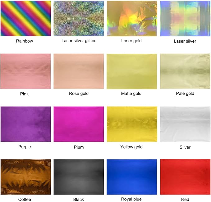 Briartw 20x29cm Hot Foil Paper 50 Sheets Pack Toner Reactive Foil Hot Stamping Foil Paper by Laser Printer and Laminator for Scrapbooking Craft Cardmaking DIY Album (Pale Gold, 50 Sheets)