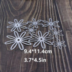 Lapoo Flowers Metal Cutting Die for Scrapbooking - Durable, Cut Stencils for DIY Scrapbook Photo Album Decorative Paper Card, Card Making Supplies, Embossing (Magritte 4.5 x 3.7 in)