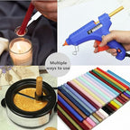 Black Wax Sealing Sticks, ONWINPOR 10pcs Glue Gun Waxs Seal Stick for Waxing Seals Stamp, Melting Waxsealsticks for 0.43'' Glue Gun Waxsealingsticks (Black)