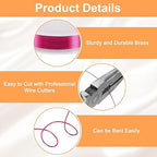 HARFINGTON 82ft Jewelry Wire, 32 Gauge (0.2mm) Brass Craft Soft Metal Tarnish Resistant Copper Beading Wire for Jewelry Making Supplies Crafting, Rose Red