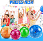 YongnKids 4 Pack 3D Puzzle Maze Ball Toys| Brain Teaser Puzzles Maze Game for Adults & Kids Ages 8-12 13+ Gifts, Games for Adults and Family Best- Easy & Medium & Hard Challenges