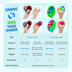 Playzap Toss and Catch Ball Set - Ultra Soft & Safe Toddler Baseball Gloves Designed for Pain-Free - Kids Games Toys Indoor Outdoor - Great for Yard Beach Pool - Gift for Boys Girls 2-4 5-7 8-10 Years