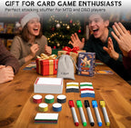 All-in-One Dry Erase MTG Tokens Gift Bundles - 50 Reusable Proxy Cards + 75 Blank Acrylic Counters & Tags Set with 5 Color-Coded Markers for TCG Players, Commander Decks & D&D
