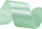 1 1/2 Inch Mint Green Solid Satin Ribbon, 50 Yards Craft Fabric Ribbon for Gift Wrapping Floral Bouquets Wedding Party Decoration