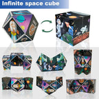 3D Flips Magic Cube Set, 3 Pack Infinity Cube Fidget Toys, Transforms Puzzle Cubes for Stress Anxiety Relief and Kill Time, Nice Gifts for Kids and Adults