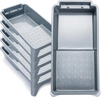 Mister Rui Paint Tray 4 Inch, 5 Pack, Plastic Paint Tray, Textured Paint Roller Tray, Small Paint Trays for Painting