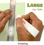 CrafTreat Large Teflon Bone Folder Tool for Paper Crafting and Scrapbooking - 2 Pcs - Creaser and Scorer for Card Making, Origami - Book Binding Tool - Smooth, Non Stick, Ergonomic Tools (Large 2 pcs)