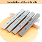 4Pcs Square Sharpening Stone Set -Grits 150#, 180#, 240#, 320# Green Silicon Carbide Honing Whetstone Kit for Moldels, Metal & Knife Cutting Tools (150 * 20 * 10mm)