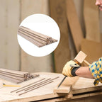 24pcs Wooden Dowel Rods, 1/4 X 12 Inch Long Walnut Dowel Rod Wooden Sticks for Crafts, Round Wood Filler Sticks, Unfinished Wood Dowels for Woodworking Building Material Window Cake Support