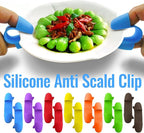 1 Pair Mini Silicone Finger Clip, Professional High Heat Resistant Finger Protection Guards Bowl Dish Plate Clamp Holder, Heat Insulated for Curling & Flat Irons, Wands, Blow Dryers
