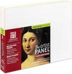 Ampersand Art Supply Wood Gesso Art Painting Panel: Canvas Texture, 1.5 Inch Cradle, 9" x 12"