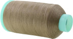 Mandala Crafts Bonded Nylon Thread Dark Beige Heavy Duty Sewing Threads - 2843 YDs Size 46 210D T45 Tex 45 Thread for Leather Jeans Weaving Outdoor Marine Upholstery Threads