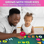 QUOKKA ABC Felt Board for Kids 3-5 Years Old - Social Emotional Preschool Learning Activities for Ages 3-4 - Educational Flannel Toy Speech Therapy Gift