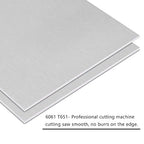 2Pack 6061 T651 Aluminum Sheet Metal 8 x 8 x 1/8(0.125") Inch Flat Plain Aluminum Plate Covered with Protective Film, 3mm Heat Treatable Rectangle Aluminum Metal Plate for Crafting, Industrial