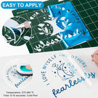 VINYL FROG Metallic Foil HTV Vinyl Roll 12" x5ft Blue Heat Transfer Vinyl Chrome Iron on Vinyl Easy to Cut & Weed DIY Heat Press Design for T-Shirts