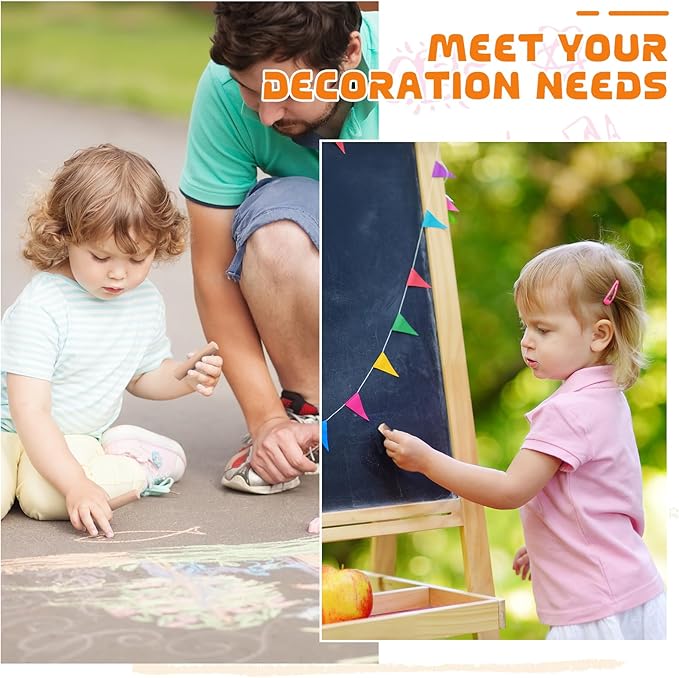 25 Pcs Sidewalk Chalks for Kids Non Toxic Jumbo Chalk for Party Gift Outdoor Art Classroom Play Painting (Orange)