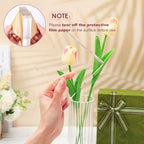 Remerry 8 Pieces Acrylic Display Block 4 x 4 x 1 Inch Clear Polished Acrylic Square Display Cube Block Stand Holder for Rings Jewelry Ornaments