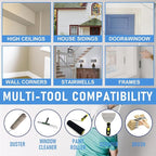 Multi-Angle Paint Brush Extender, 1 PCS Extension Pole Attachments for Paint Brushes and Rollers, with Rotating Head, Great for High Ceilings, Corners, Edges