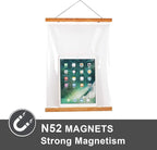 WITCOLOR Magnetic Poster Hanger Frame, Teak Magnet Poster Frames 9x11 9x27 9x12 9x13 Poster Holder for Paintings, Photos, Maps, Scrolls, Picture, Canvas Works and Christmas Prints