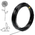 98 Feet Black Craft Wire Bendable, 1mm 18 Gauge Wire for Jewelry Making, Aluminum Sculpting Black Floral Wires for Crafts, Jewelry, Beading, Wreath Making