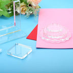 PATIKIL Acrylic Stamp Block, 1 Pack Clear Stamping Block with Grid Lines Decorative Mounting Blocks Set Rectangle for Scrapbooking DIY Crafts Cards Making