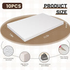 Gvereld High Density XPS Foam Board,10 Pack 11.7x7.8x0.4in Polystyrene Craft Foam Sheets, Rigid and Easy to Shape,DIY Modeling Art Projects, Party Decoration, Cosplay Prop Production, Heat Insulation