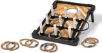EastPoint 3-in-1 Bean Bag Toss, Tic Tac Toss, Ring Toss Game Set