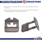 Tile Leveling System (3/16 Inch) – 600 Tile Spacers – Compatible with Most Wedges for Smooth, Seamless Floor & Wall Tile Installation – 5mm Ceramic & Stone Spacers