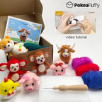 Needle Felting Kit, 3 Pcs Sharks Wool Needle Felting Kit for Beginners & Adult, Animal Doll Making Set with Video Instruction, Craft Party Supplies, Tools & Foam Pad, DIY Home Decor, Birthday Present