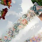 Flower PET Tape Stickers for Journaling,6 Rolls Transparent Floral Washi Tape for Scrapbook Supplies,Junk Journal,DIY Craft,Notebook,Diary(Flourishing Blossom)