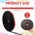 Magnetic Tape Roll Thin Strips, 0.39 Inch x 66 Feet Magnetic Board Dividers Whiteboard Graphic Decorative Tape Marking Line for Classroom Office Art Accessories(Red)