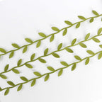 MEEDEE Leaf Trim - 1" x 20 Yards - Sage Green Ribbon for Leaf Wrapping Paper Sewing Craft Accessories Greenery Baby Shower Birthday Party Hemp Yarn Flowers Embellishments