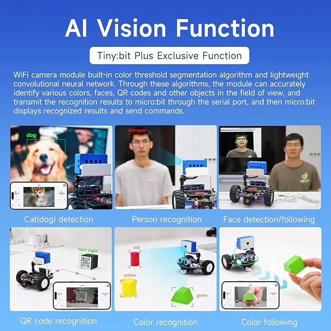 Yahboom Microbit Robot Car Remote Control,Esp32 Camera Module,Line Tracking, Ultrasonic,Tracking Sensor,Infrared Receiver,Searchlight,Programming for Kids STEM (Without V2)