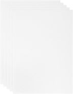PATIKIL 4x6 Canvas Boards for Painting, 6 Pack 100% Cotton Square Triple Primed Stretched Blank Art Canvas Panel Bulk Thin for Acrylic, Oil, Tempera Paints, White