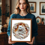 Wooden Puzzles Adults, 3D Cute Cat Wooden Puzzles 200 Pieces, Unique Animal Shaped Wood Challenging Jigsaw Puzzles Gifts for Adults, 11.4x11.4in