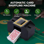 Unniweei Automatic Card Shuffler, Battery-Operated Electric Shuffler, Casino Card Game for Poker, Home Card Game, UNO, Phase10, Texas Hold'em, Blackjack, Home Party Club Game